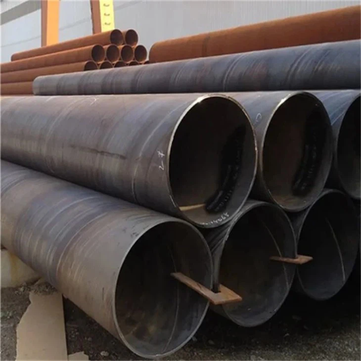 A333 oglekļa melna spirālveida metināta tērauda caurule