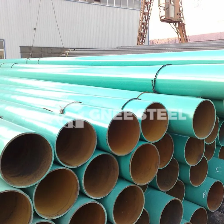 IPN8710 3PE lielāka diametra pretkorozijas spirālveida tērauda caurule