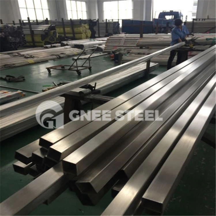 Kvadrātveida nerūsējošā tērauda caurule mehāniskai